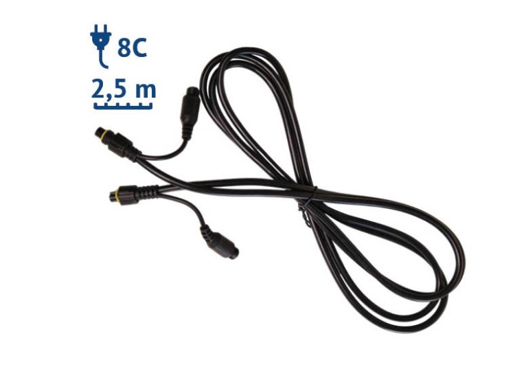 image de CABLE LED INNO 8C PRISES LI M/M LONG 2,5M SPECIAL + 2 SORTIES  LI 2C