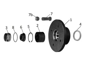 image de Kit moyeu 4x115 PAILLARD | Essieu non freiné | Roulement cartouche