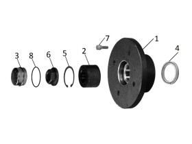 image de Kit moyeu étanche 4x130 PAILLARD | Essieu non freiné | Roulement cartouche